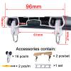 whalebee Ceiling Curtain Track Kit Double Tracks for Curtains, Aluminum Curtain Rails 3.3ft - 19.7ft Ceiling Track with Curtain Roller Easy to Install for Living Room, Bedroom, Office(White,220cm) view 4