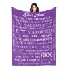Personalized Gifts for Women or Men Custom Get Well Throw Blanket for Christmas,Customized Inspirational Gifts for Her Him, Feel Better After Surgery Gifts, Thinking of You Gifts for Dad Mom Sister view 1