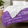 Personalized Gifts for Women or Men Custom Get Well Throw Blanket for Christmas,Customized Inspirational Gifts for Her Him, Feel Better After Surgery Gifts, Thinking of You Gifts for Dad Mom Sister view 3