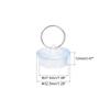 uxcell Rubber Sink Plug, Clear Drain Stopper Fit 1-1/8" to 1-1/4" Drain with Hanging Ring for Bathtub Kitchen and Bathroom 4pcs view 2