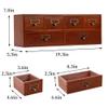 Apothecary Cabinet with Drawers, Apothecary Drawers, Brown 6 Wood Drawer view 3