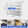 Garvee Stainless Steel Shelves,72 in 4-Tier Storage Shelf Adjustable Shelf Heavy Duty Shelving for Kitchen Garage Office Restaurant Warehouse,330 LB Per Shelf view 2