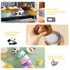 50-Pack 5oz Round Disposable Aluminum Foil Baking Cups, Mini Cake Pans with Lids, Muffin Tin Ramekins for Weddings & Parties-Cowprint view 3