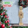 EUBUY Nutcracker Prince,Christmas Ornament Nutcracker 15Inch Decorative Pine Wood Puppet King Soldier Ornament for Shelves and Tables view 4