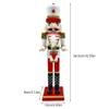 EUBUY Soldier Nutcracker, Red 16Inch Traditional Wooden Nutcracker for Shelves and Tables Christmas Series Soldier Decoration view 2