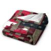 Denmark Flag Map Ultra-Soft Micro Flannel Blanket 50x40 inch Throw Blankets for Bedroom Sofa view 3