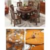 HomeLoft Basics Turntable Bearing, Lazy Susan Turntable Wood Dining Table Serving Tray for Kitchen Table Top Serving Plate Easy to Share Food 360 Swivel Easy to Clean, 70cm/28in view 2