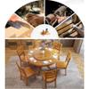 HomeLoft Basics Turntable Bearing, Lazy Susan Turntable Wood Dining Table Serving Tray for Kitchen Table Top Serving Plate Easy to Share Food 360 Swivel Easy to Clean, 70cm/28in view 3