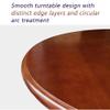 HomeLoft Basics Turntable Bearing, Lazy Susan Turntable Wood Dining Table Serving Tray for Kitchen Table Top Serving Plate Easy to Share Food 360 Swivel Easy to Clean, 70cm/28in view 4