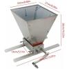 Hlixzoy Grain Malt Mill/Hand Crank Grinder/Grain Crusher/Manual Powder Mill Grinder with 2 Adjustable Stainless Steel Drums for Home Brewing view 3