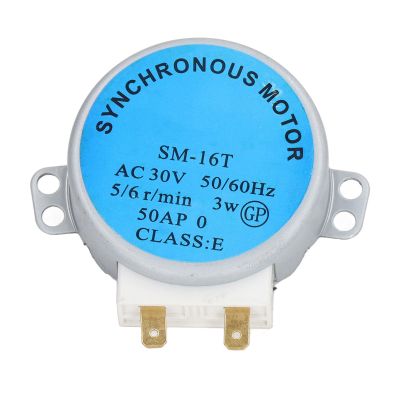 16T Microwave Oven Turntable Motor, Original Aluminium Copper Microwave Oven Synchronous Motor for AC30V (Glass Disc Motor)
