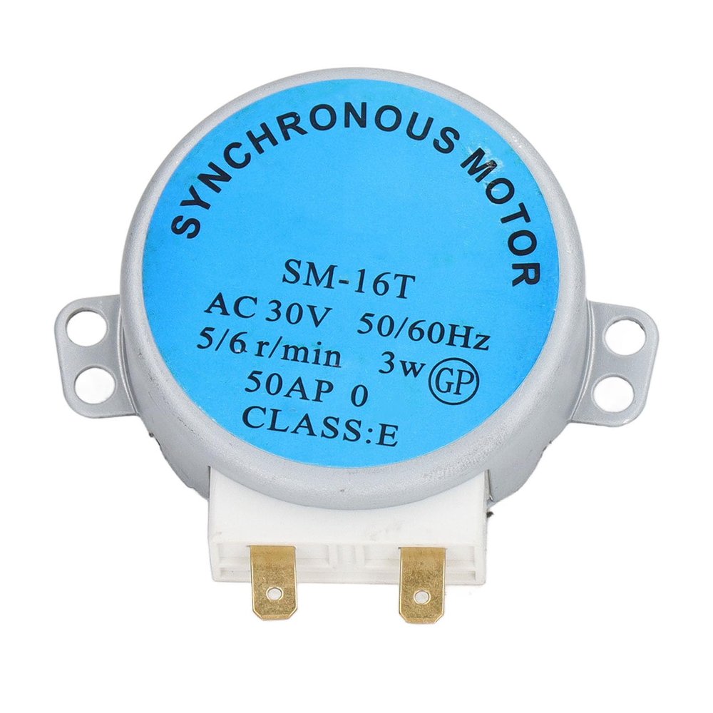 16T Microwave Oven Turntable Motor, Original Aluminium Copper Microwave Oven Synchronous Motor for AC30V (Glass Disc Motor)