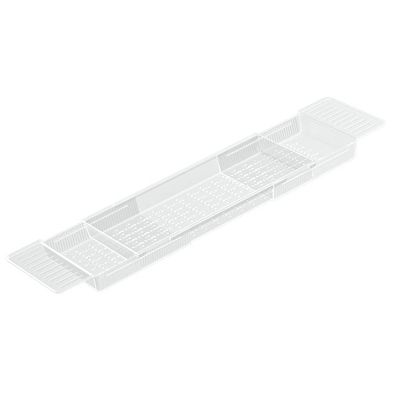 Bathtub Trays for Tub, Expandable Bathtub Tray over the Tub Bath Tray Bathtub Caddy Tray for Tub Bath Tub Tray Table Extra Long Bath Tub Shelf for Bathtub Bath Accessories for Women(Clear)