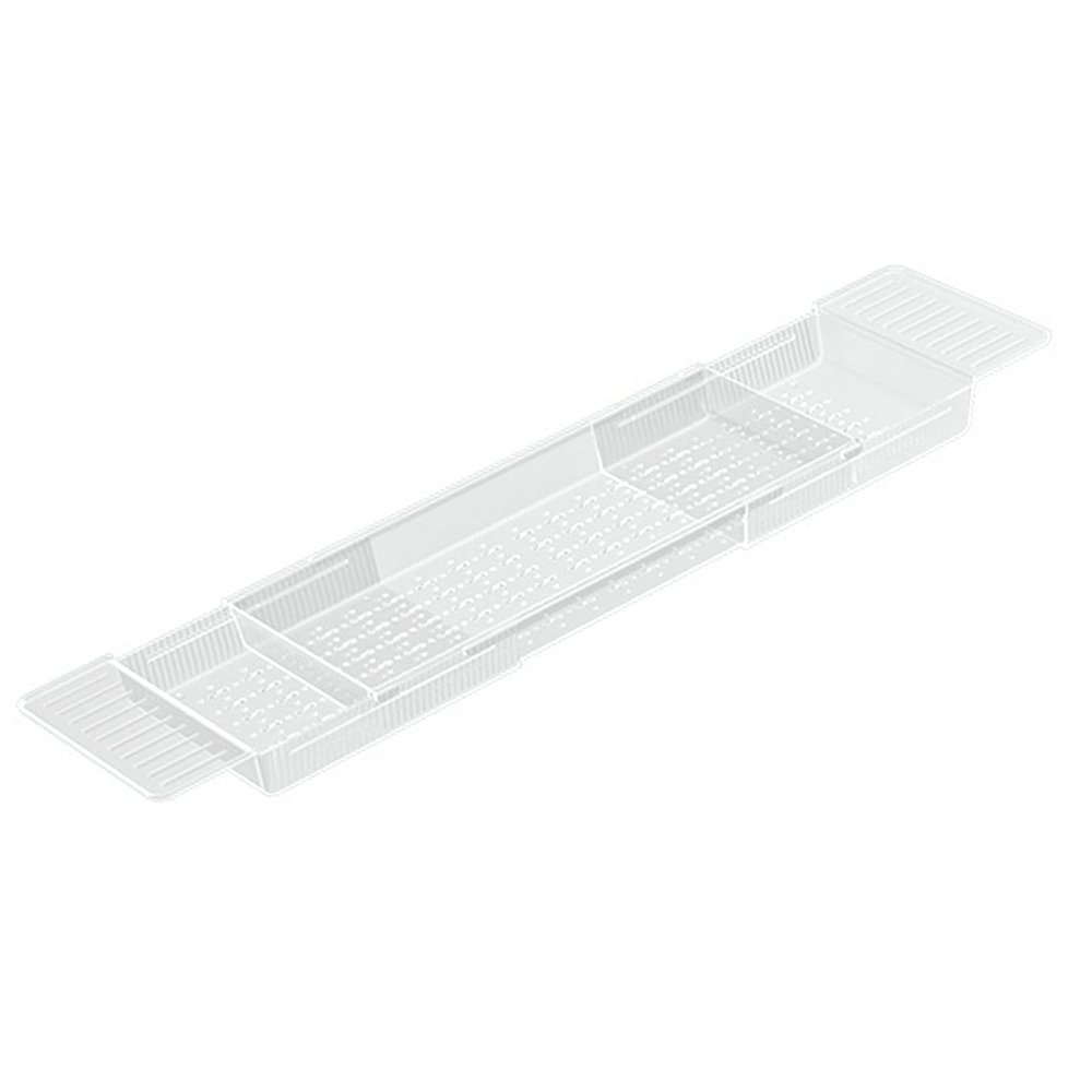 Bathtub Trays for Tub, Expandable Bathtub Tray over the Tub Bath Tray Bathtub Caddy Tray for Tub Bath Tub Tray Table Extra Long Bath Tub Shelf for Bathtub Bath Accessories for Women(Clear)