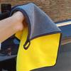 unlkvhool 1/2/6pcs Microfiber Cleaning Towel Thicken Soft Drying Cloth Car Body Washing Towels Double Layer Clean Rags Car Accessories 30x30 1pc view 3