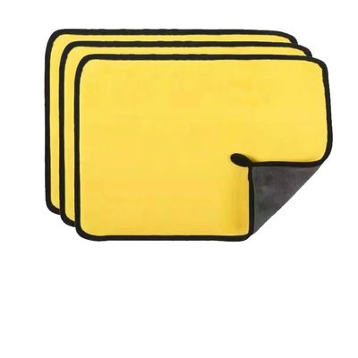 unlkvhool Car Wash Towels Cleaning Cloth Absorbent Dry Cloth General Purpose Microfiber Towel Thickened Yellow 30/40/60cm 3pcs 30x40cm