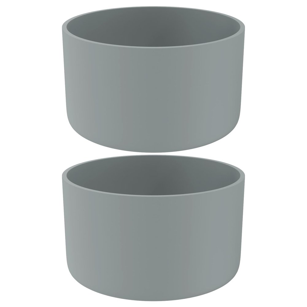 Silicone Bumper Boot for Stanley Quencher H2.0 40 oz 30 oz Tumbler with Handle & Stanley IceFlow 20oz 30oz, Protective Water Bottle Bottom Sleeve Cover, Tumbler Accessories (Gray)