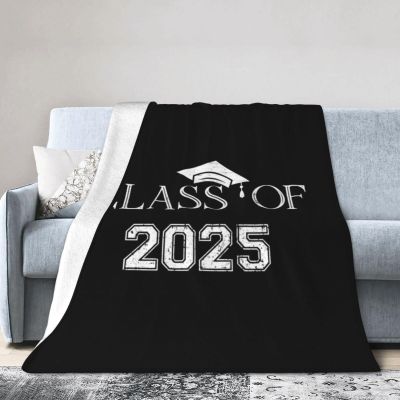Class of 2025 Graduation High School College Senior Ultra-Soft Micro Flannel Blanket 50x40 inch Throw Blankets for Bedroom Sofa