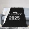 Class of 2025 Graduation High School College Senior Ultra-Soft Micro Flannel Blanket 50x40 inch Throw Blankets for Bedroom Sofa view 1