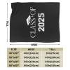 Class of 2025 Graduation High School College Senior Ultra-Soft Micro Flannel Blanket 50x40 inch Throw Blankets for Bedroom Sofa view 2