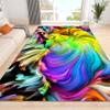 rugsjwaizj Super Soft Living Room Area Rug Non-Slip Washable Foldable Stain Resistant Rug Modern Abstract Art Rug Colorful Water Wave Print Indoor Dining Room Bedroom Office Carpet 2x4ft view 1