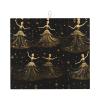 WZYWHJ women's nutcracker ballet xmas dance Pattern Drying Mat for Kitchen : Made of sponge Water absorbent, with lanyard for hanging 18 x 16 in, Black view 1