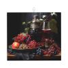 WZYWHJ Grapes and Wine Pattern Drying Mat for Kitchen : Made of sponge Water absorbent, With lanyard for hanging 18 x 16 in view 1