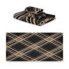 Haskirky Brown Buffalo Plaid 3 Piece Towel Set,Absorbent Soft Bath Towel Quick Dry Light Weight Hand and Washcloth Set for Gym Bathing Home Shower view 2