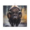 WZYWHJ North American bison Pattern Drying Mat for Kitchen : Made of sponge Water absorbent, With lanyard for hanging 18 x 16 in view 1