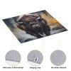 WZYWHJ North American bison Pattern Drying Mat for Kitchen : Made of sponge Water absorbent, With lanyard for hanging 18 x 16 in view 3