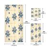 Haskirky Cute Daisy Striped Background 3 Piece Towel Set,Absorbent Soft Bath Towel Quick Dry Light Weight Hand and Washcloth Set for Gym Bathing Home Shower view 3