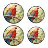 Parrot Set of 4 Stove Burner Covers - Premium Round Electric Stove Range Protectors,8 IN & 10 IN view 1