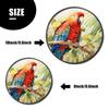 Parrot Set of 4 Stove Burner Covers - Premium Round Electric Stove Range Protectors,8 IN & 10 IN view 3