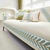 HomeLoft Basics Sofa Slipcovers Summer Ice Silk Sofa Cover Herringbone Non-Slip Sofa Covers Corner L Shape Washable 1/2/3 Seater Couch Slipcover, 70X150cm view 1