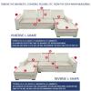 HomeLoft Basics Sofa Slipcovers Summer Ice Silk Sofa Cover Herringbone Non-Slip Sofa Covers Corner L Shape Washable 1/2/3 Seater Couch Slipcover, 70X150cm view 2