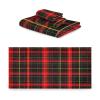 Haskirky Fashionable Buffalo Plaid 3 Piece Towel Set,Absorbent Soft Bath Towel Quick Dry Light Weight Hand and Washcloth Set for Gym Bathing Home Shower view 2