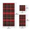 Haskirky Fashionable Buffalo Plaid 3 Piece Towel Set,Absorbent Soft Bath Towel Quick Dry Light Weight Hand and Washcloth Set for Gym Bathing Home Shower view 3