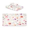 Haskirky Watercolor Flowers 3 Piece Towel Set,Absorbent Soft Bath Towel Quick Dry Light Weight Hand and Washcloth Set for Gym Bathing Home Shower view 2