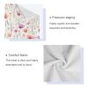 Haskirky Watercolor Flowers 3 Piece Towel Set,Absorbent Soft Bath Towel Quick Dry Light Weight Hand and Washcloth Set for Gym Bathing Home Shower view 4