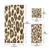 Haskirky Brown Leopard Dots 3 Piece Towel Set,Absorbent Soft Bath Towel Quick Dry Light Weight Hand and Washcloth Set for Gym Bathing Home Shower view 3
