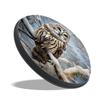 Owl Set of 4 Stove Burner Covers - Premium Round Electric Stove Range Protectors,8 IN & 10 IN view 2