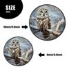 Owl Set of 4 Stove Burner Covers - Premium Round Electric Stove Range Protectors,8 IN & 10 IN view 3