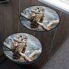 Owl Set of 4 Stove Burner Covers - Premium Round Electric Stove Range Protectors,8 IN & 10 IN view 4