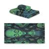 Haskirky Cute Aliens 3 Piece Towel Set,Absorbent Soft Bath Towel Quick Dry Light Weight Hand and Washcloth Set for Gym Bathing Home Shower view 2