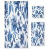 Haskirky Blue Flowers 3 Piece Towel Set,Absorbent Soft Bath Towel Quick Dry Light Weight Hand and Washcloth Set for Gym Bathing Home Shower view 1
