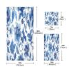 Haskirky Blue Flowers 3 Piece Towel Set,Absorbent Soft Bath Towel Quick Dry Light Weight Hand and Washcloth Set for Gym Bathing Home Shower view 3
