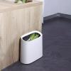 YUXING1205 Trash Can Narrow Slit Trash Can Household Creative Living Room Modern Minimalist Bathroom Toilet Kitchen Lidless Slit Paper Basket Kitchen Trash Can(Blue), wanghairong158 view 3