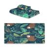 Haskirky Sloth Palm 3 Piece Towel Set,Absorbent Soft Bath Towel Quick Dry Light Weight Hand and Washcloth Set for Gym Bathing Home Shower view 2