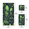 Haskirky Cute Aliens 3 Piece Towel Set,Absorbent Soft Bath Towel Quick Dry Light Weight Hand and Washcloth Set for Gym Bathing Home Shower view 3