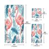 Haskirky Flamingo Palm 3 Piece Towel Set,Absorbent Soft Bath Towel Quick Dry Light Weight Hand and Washcloth Set for Gym Bathing Home Shower view 3